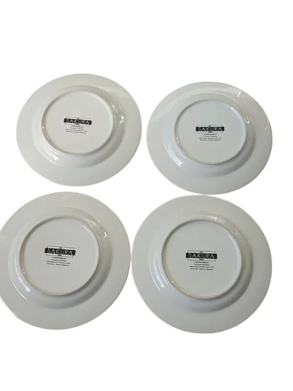 Vintage Sakura Coffee Break Decorative Plates Set Of 4 by Angela Staebling
